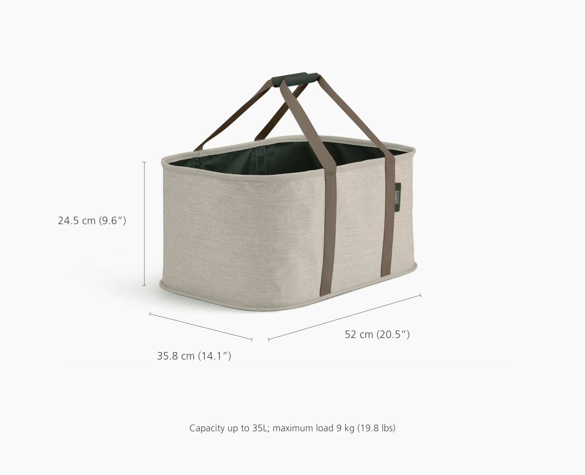 2-piece Ecru Tota Trio 90L & Hold-All™ 35L Laundry Basket Set - Image 8