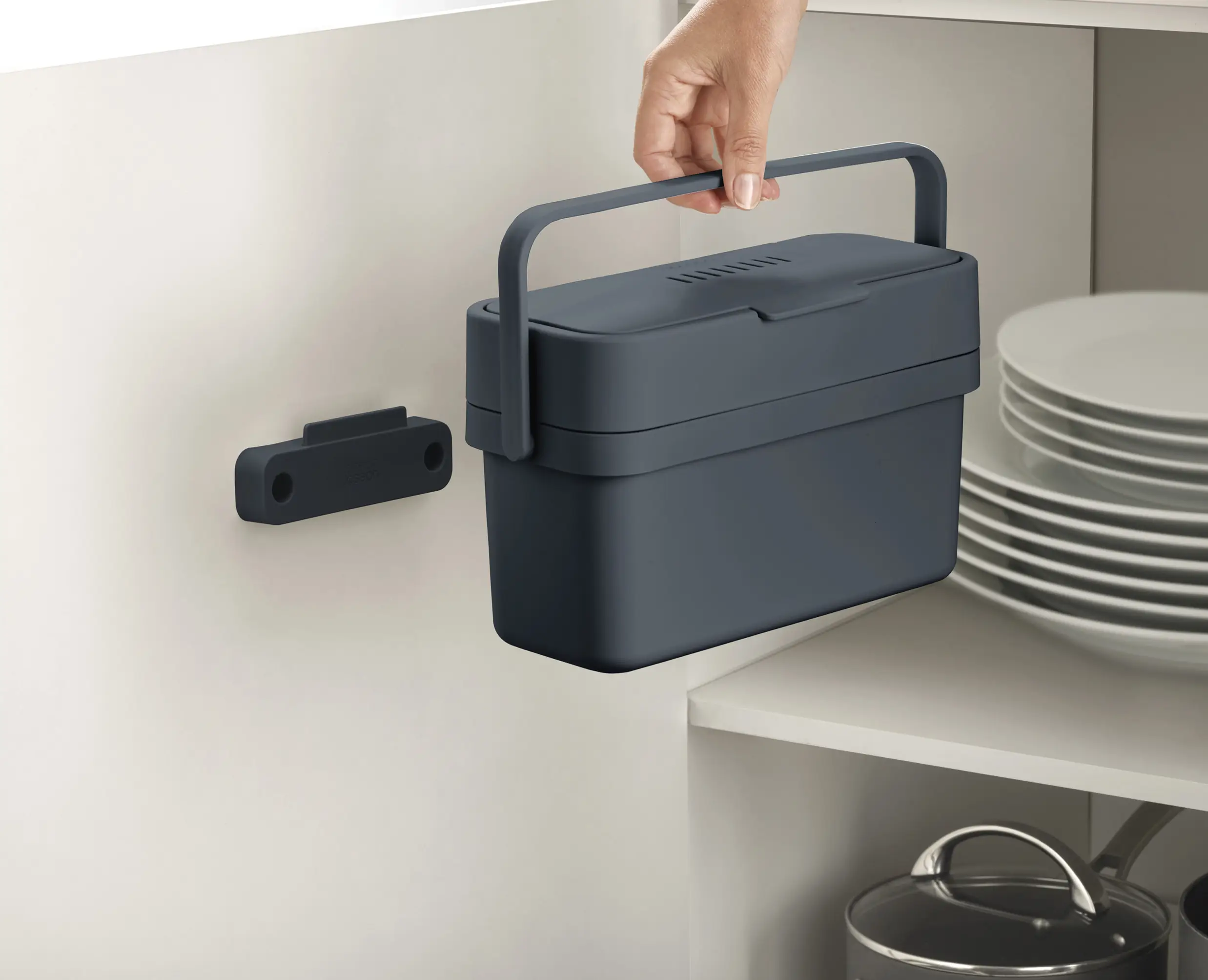Compo™ 4L Grey Food Waste Caddy - Image 5