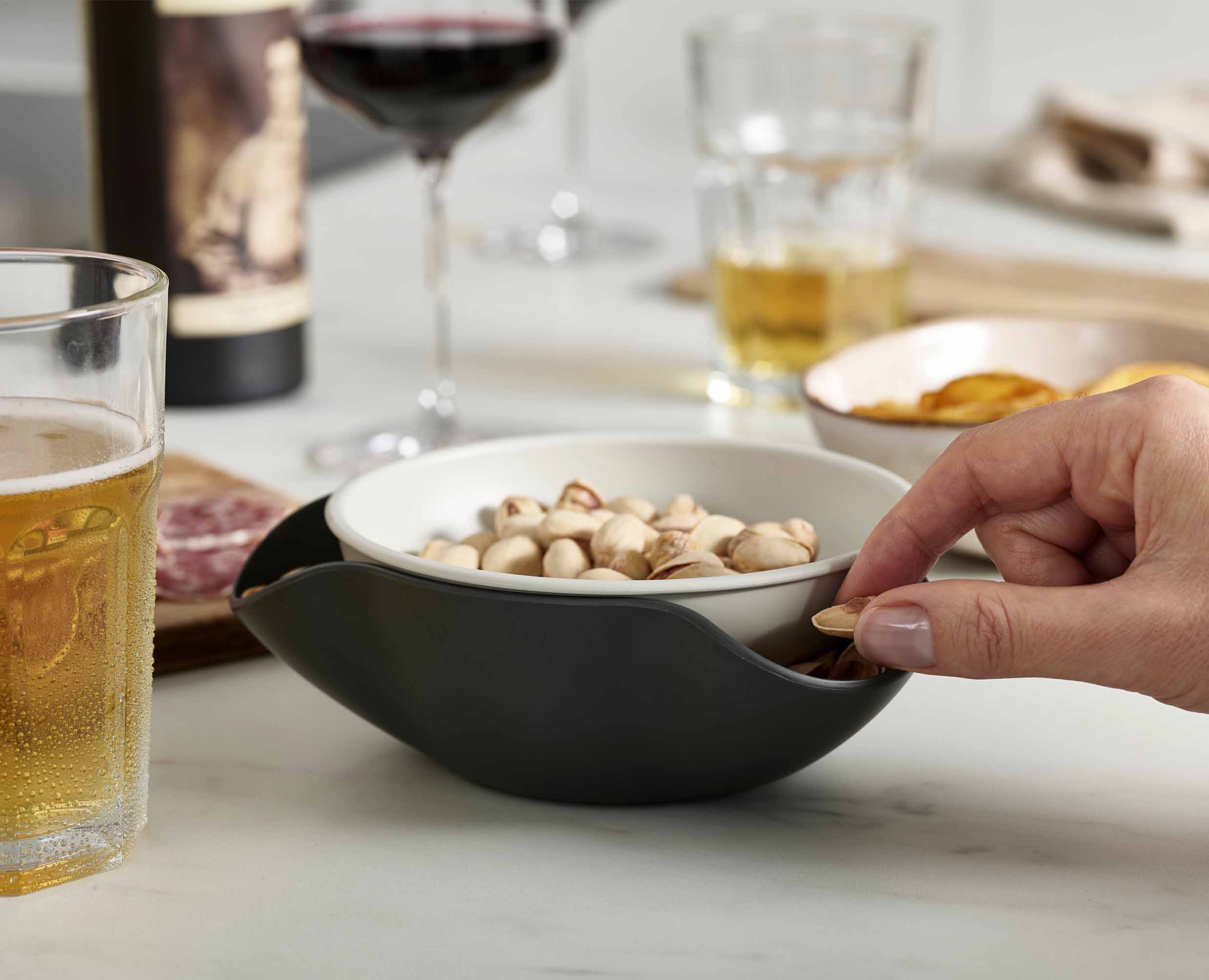 Double-Dish™ Grey Serving Bowl - Image 3