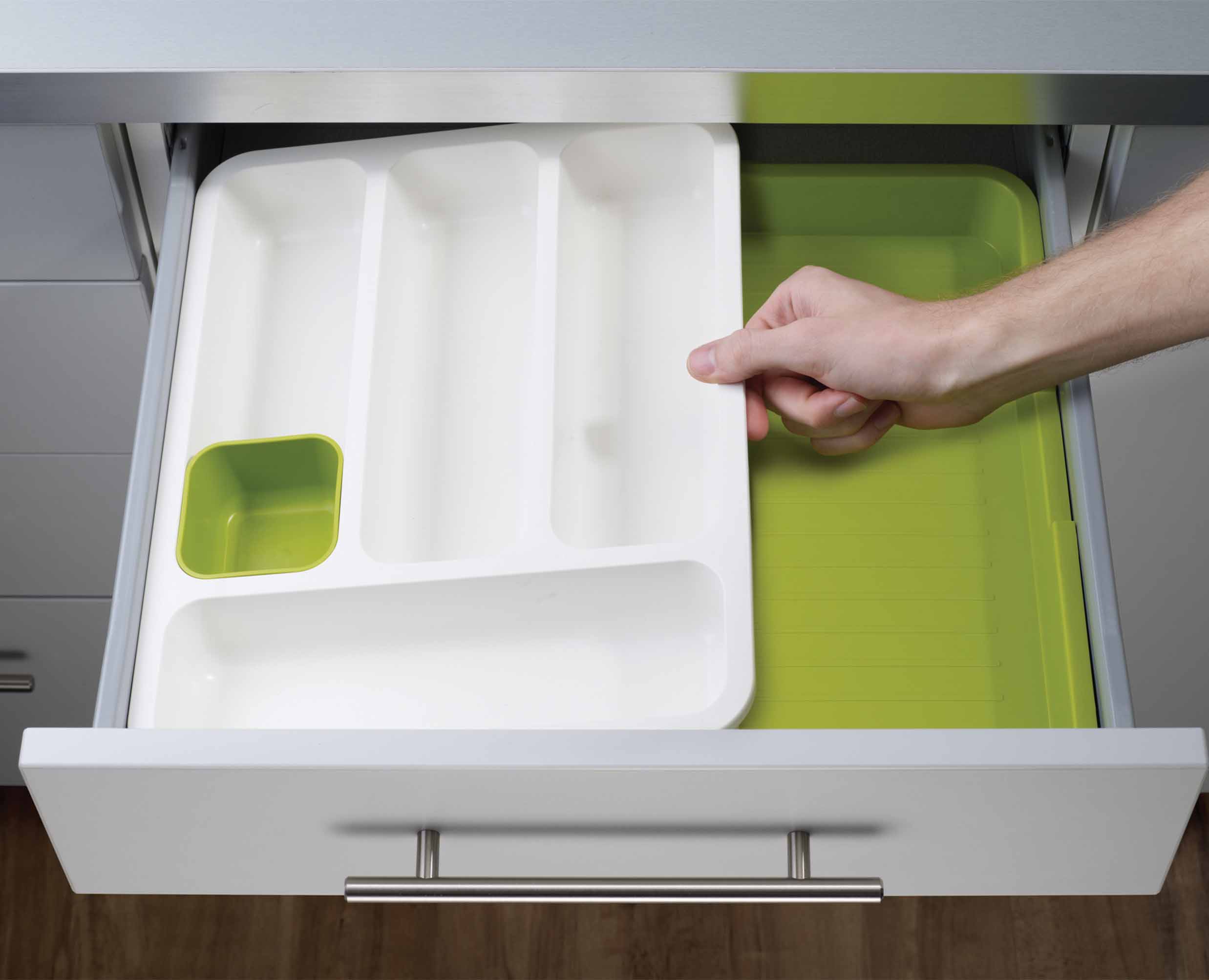 DrawerStore™ Grey Expandable Cutlery Tray - Image 5