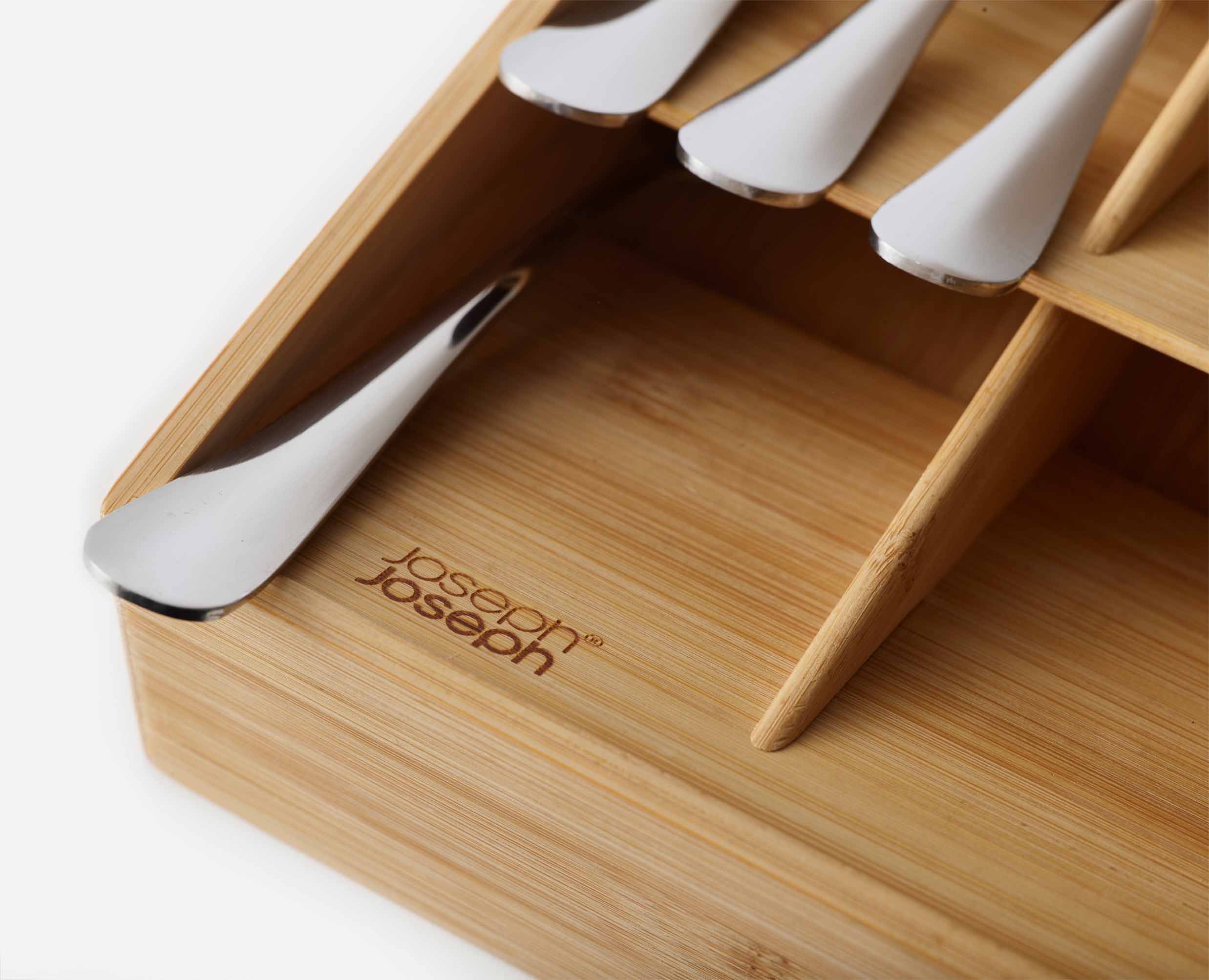 DrawerStore™ Bamboo Large Cutlery Organiser - Image 4