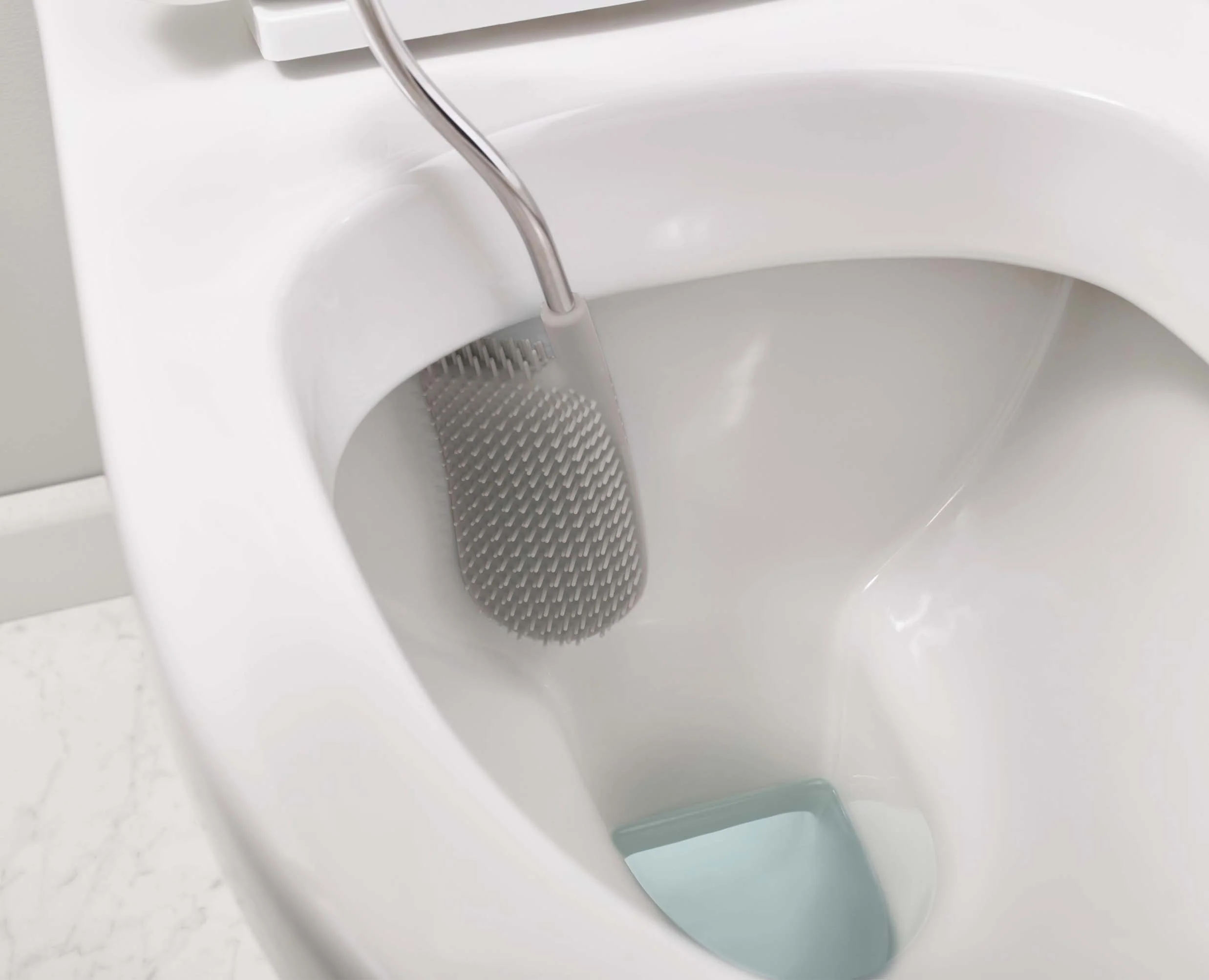 Flex™ Plus Light Grey Toilet Brush with Storage Caddy - Image 4