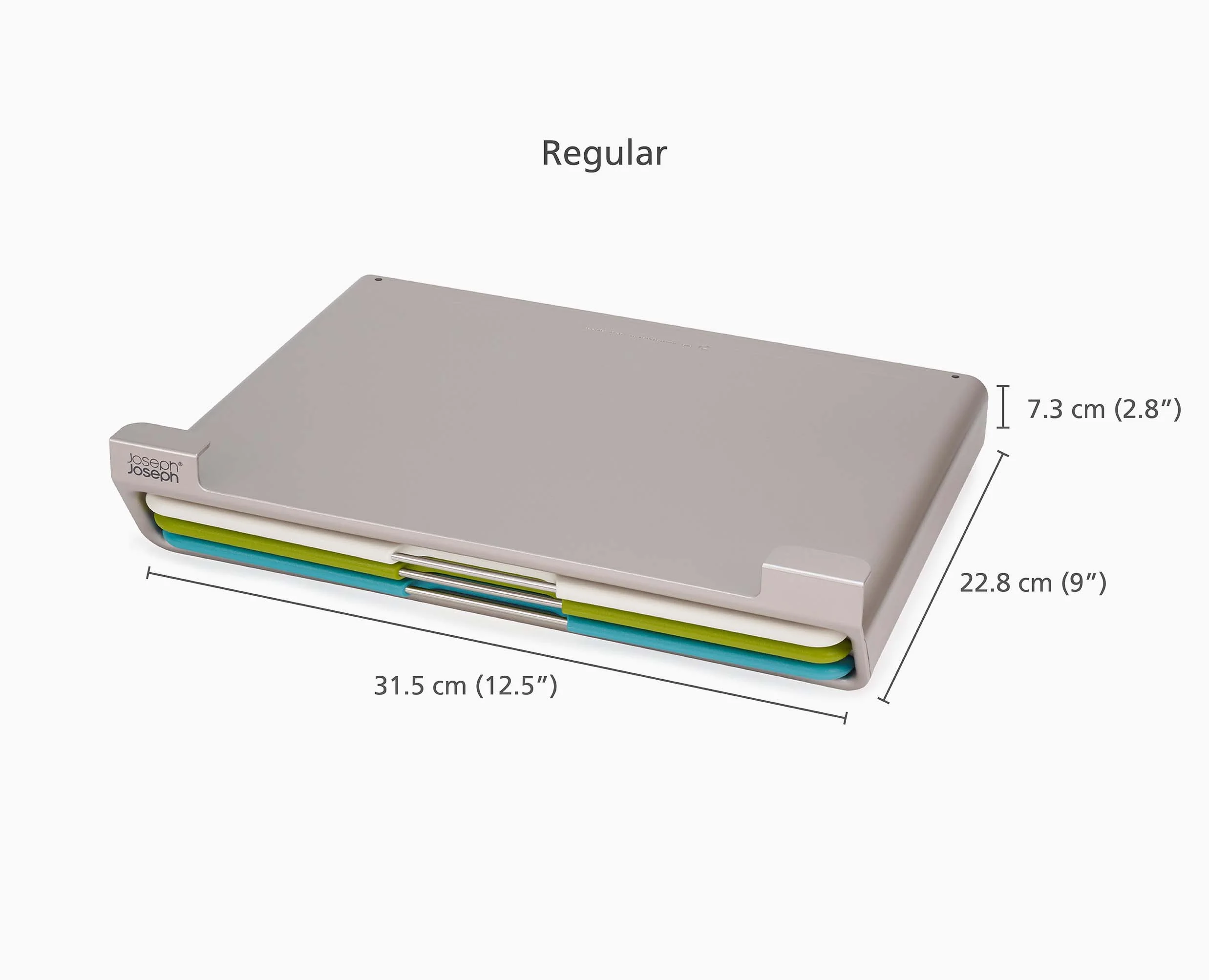 Folio™ Slim 3-piece Under-shelf Multicolour Chopping Board Set - Image 10