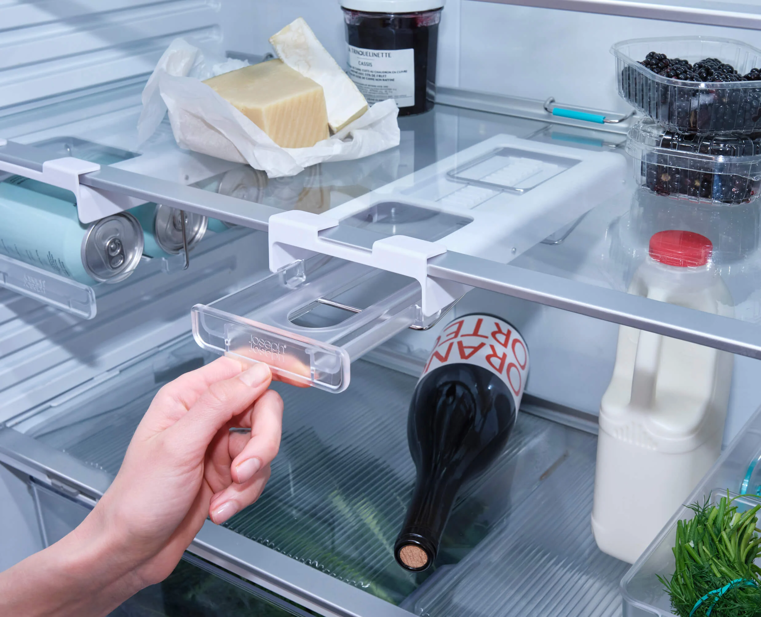 FridgeStore™ Pack of 2 Under-Shelf Bottle Holders - Image 5