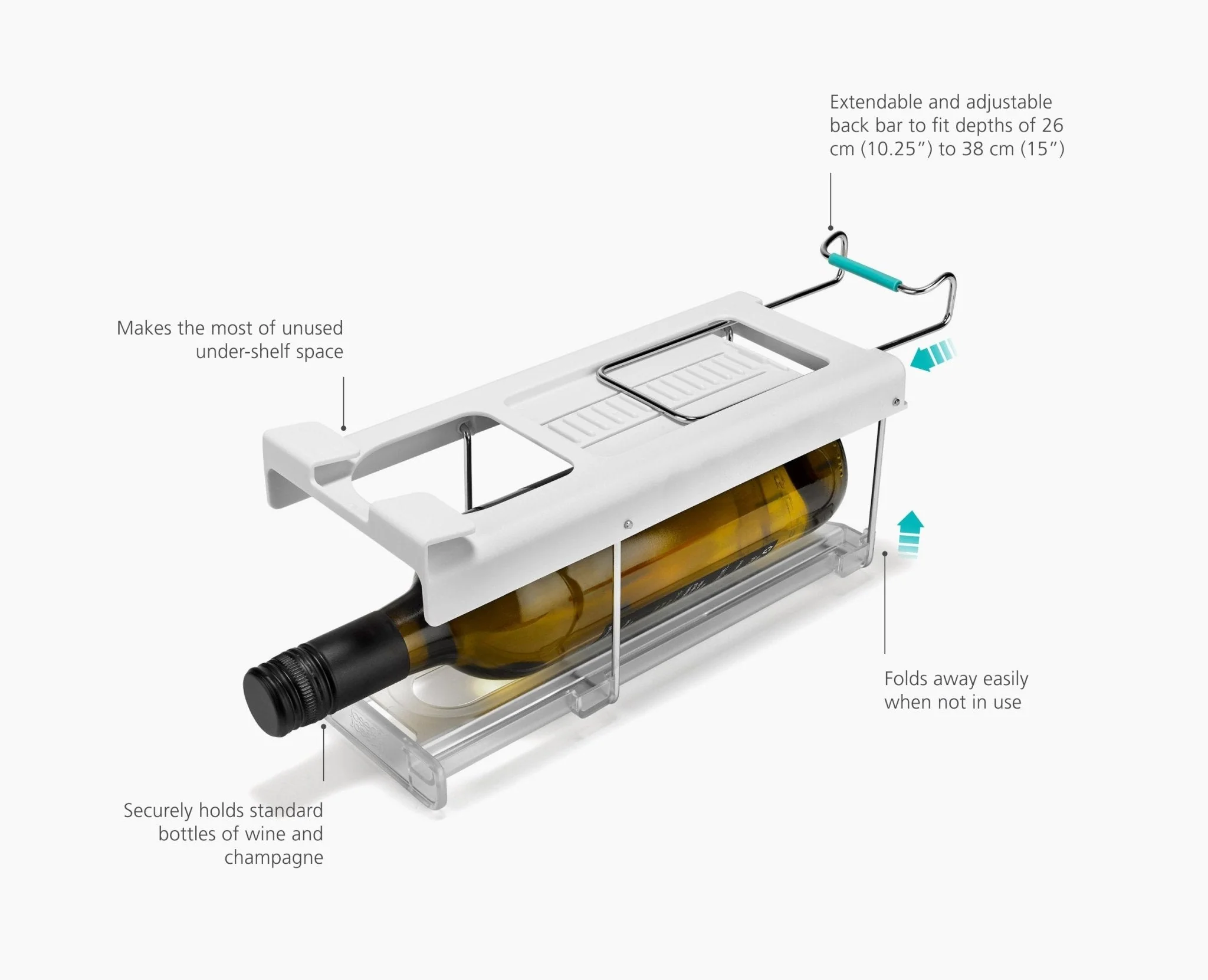 FridgeStore™ Under-Shelf Collapsible Bottle Holder - Image 6