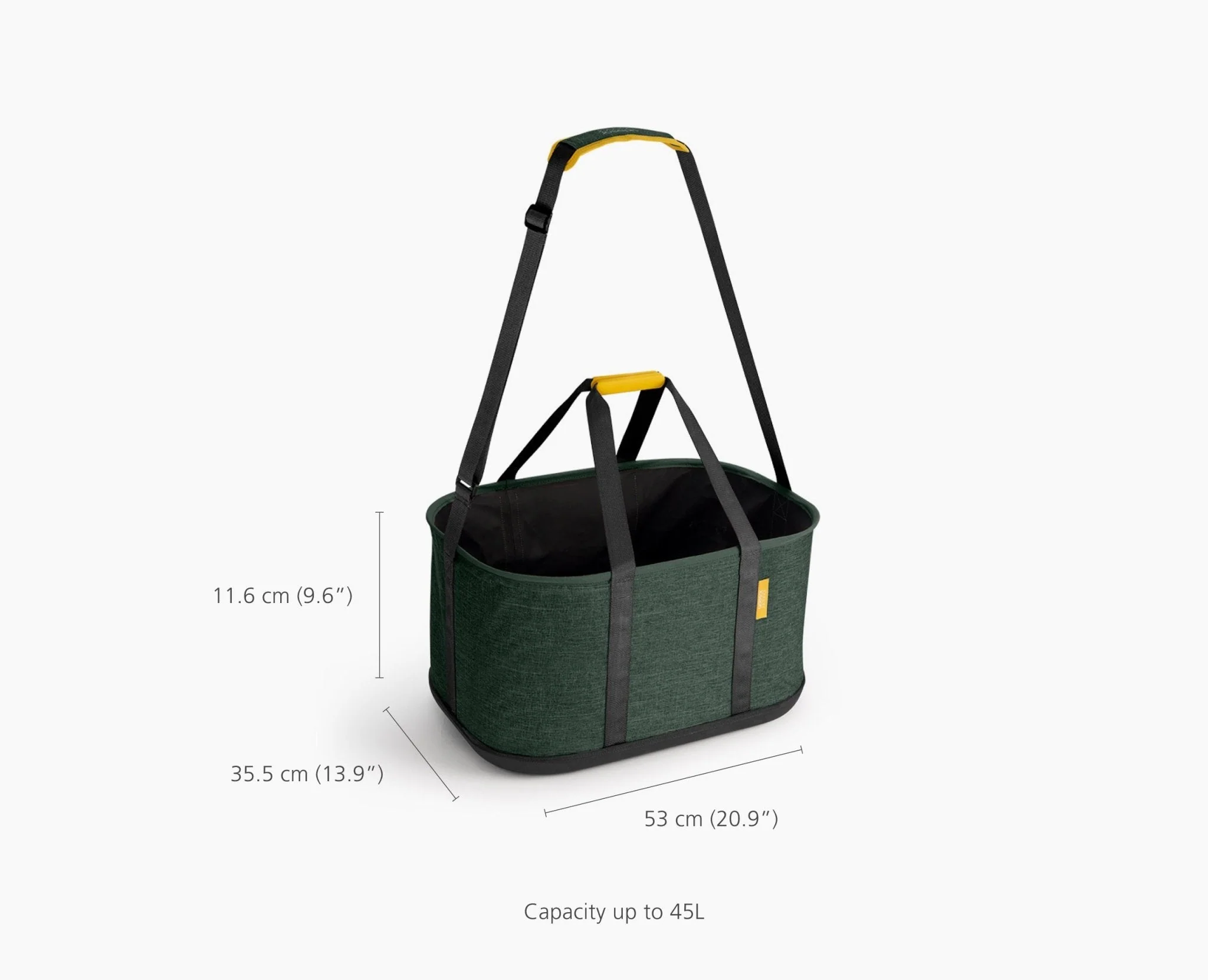 Hold-All™ Outdoor Green Collapsible 45L Laundry Basket - Image 7