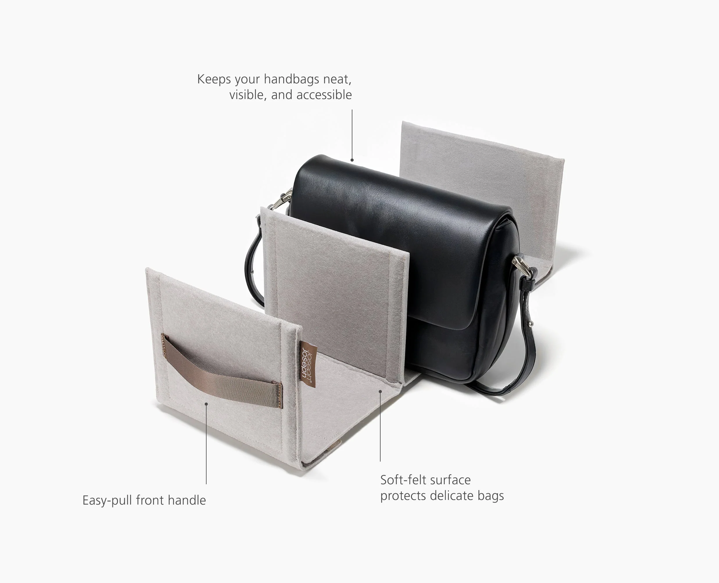 Orderly™ Ecru Wardrobe Handbag Storage Organiser - Image 6