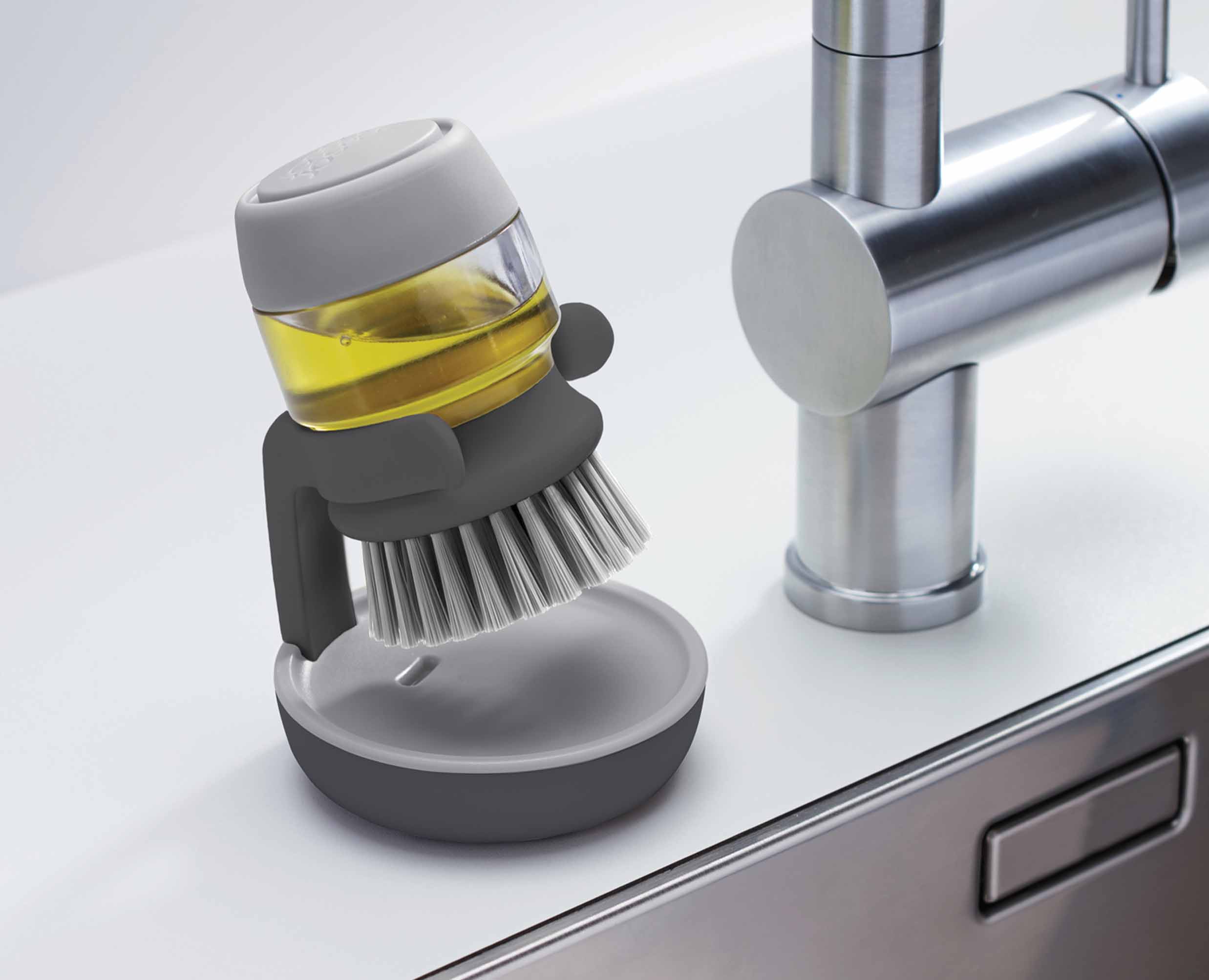 Palm Scrub™ Grey Washing Up Brush - Image 7