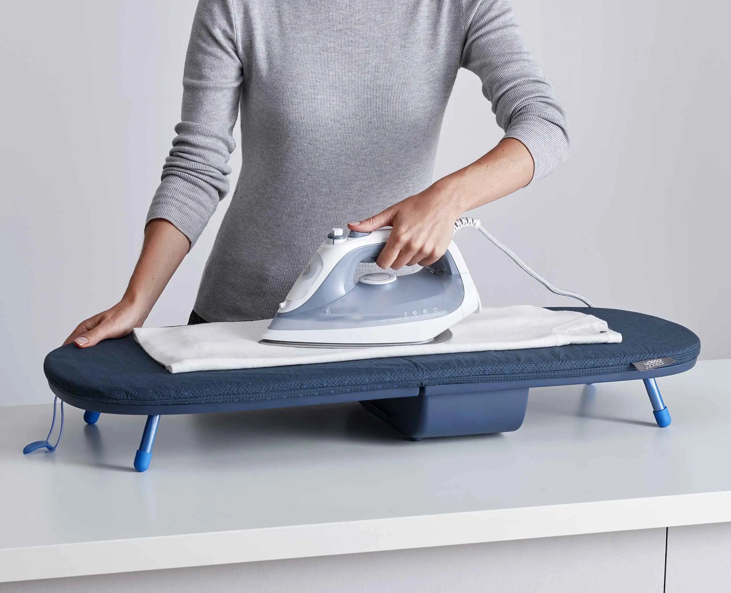 Pocket Plus 90cm Folding Blue Ironing Board with Advanced Cover - Image 7