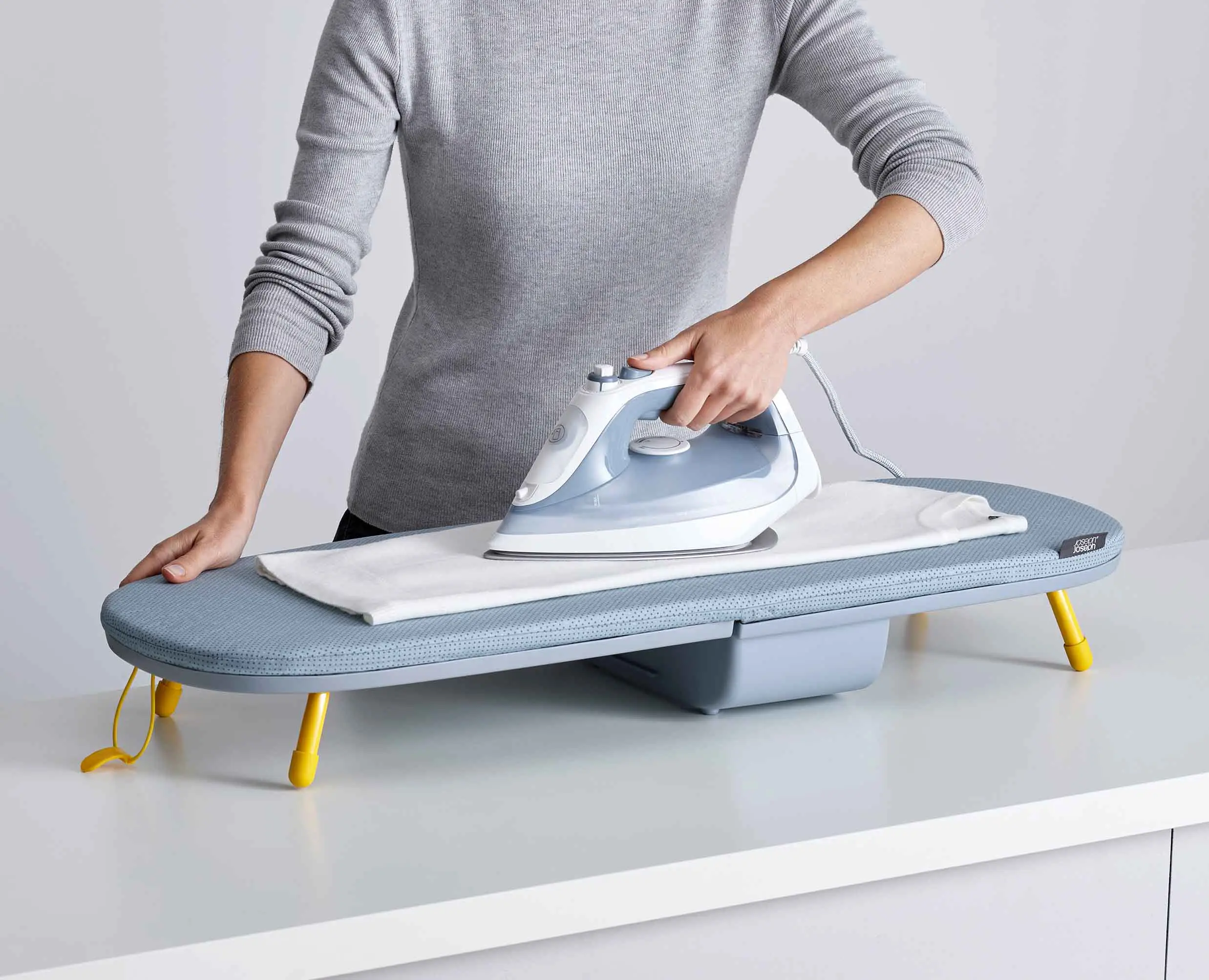 Pocket 90cm Folding Grey Ironing Board - Image 7