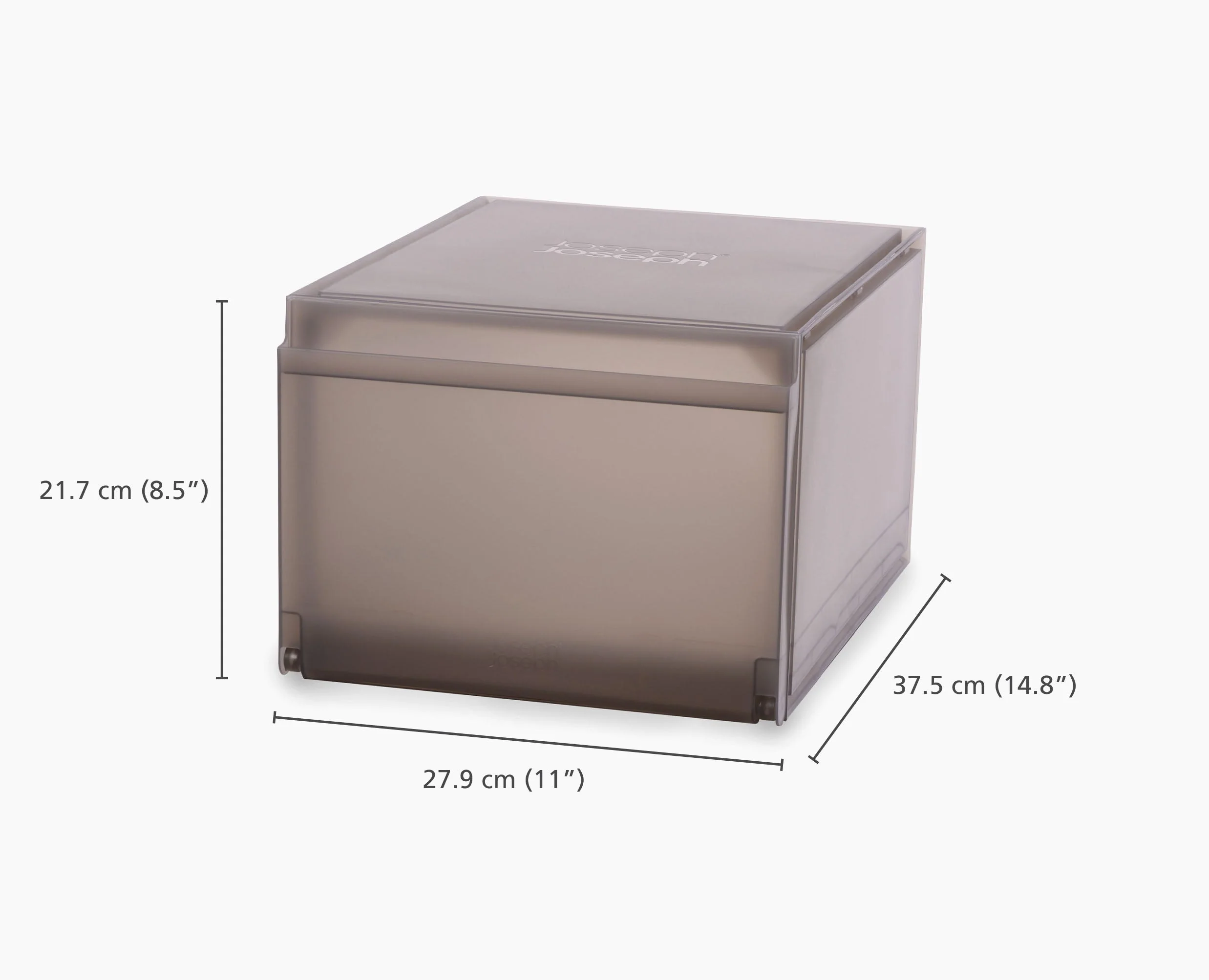 ShoeCase 6-piece Grey Shoe Storage Box - Image 5