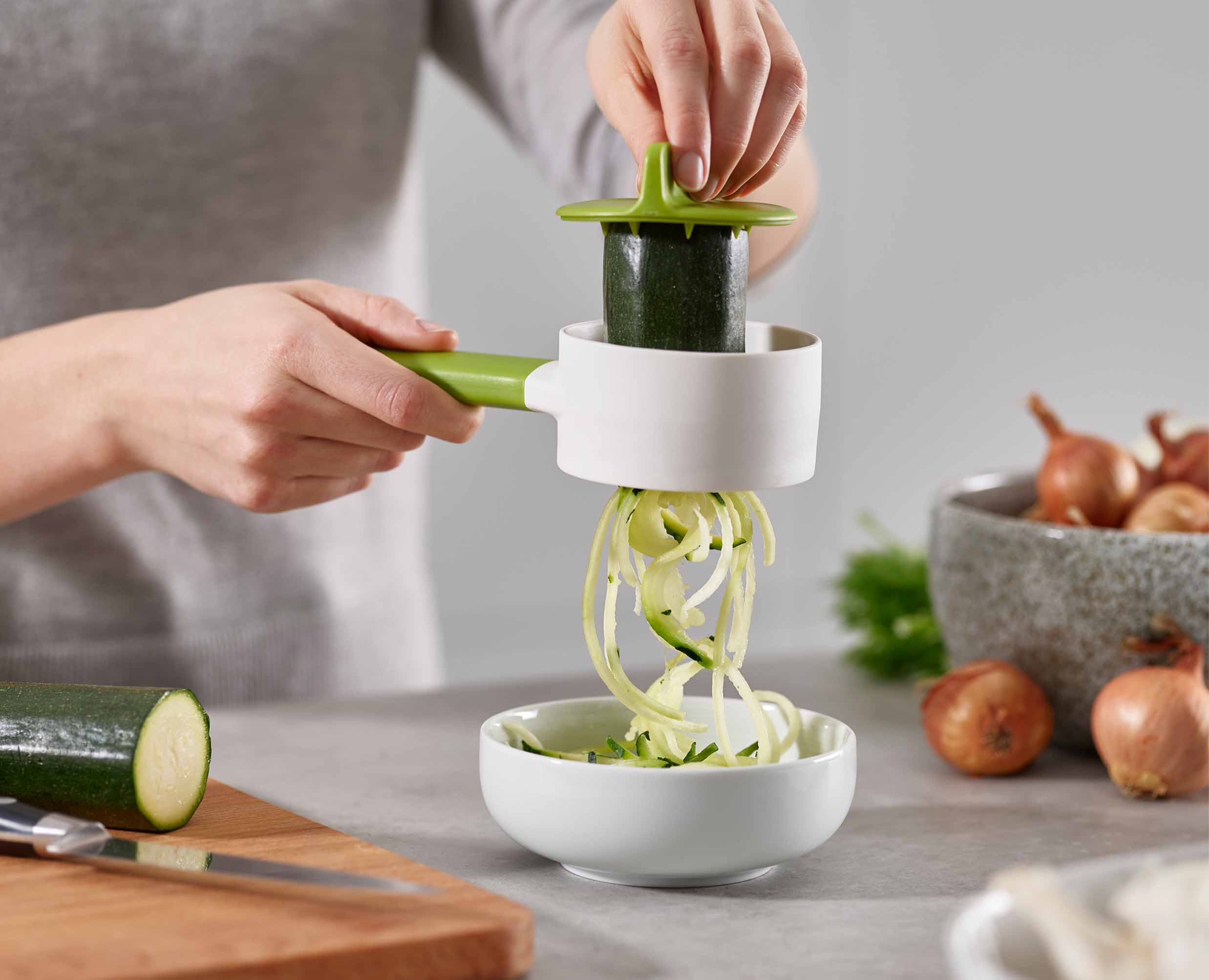 SpiroGo™ Compact Green Hand-held Spiralizer - Image 3