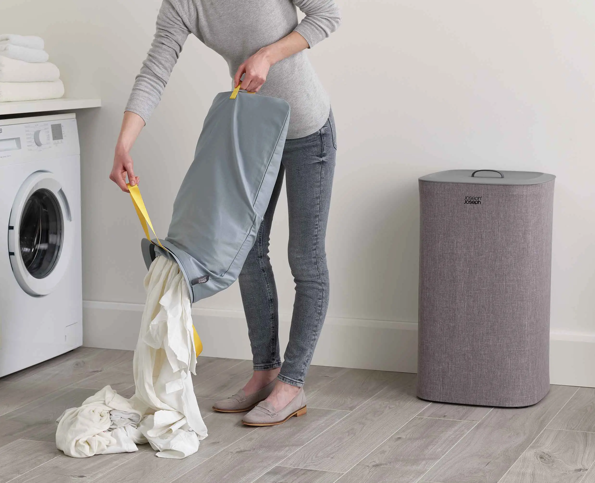 Tota 60L Grey Laundry Separation Basket - Image 6