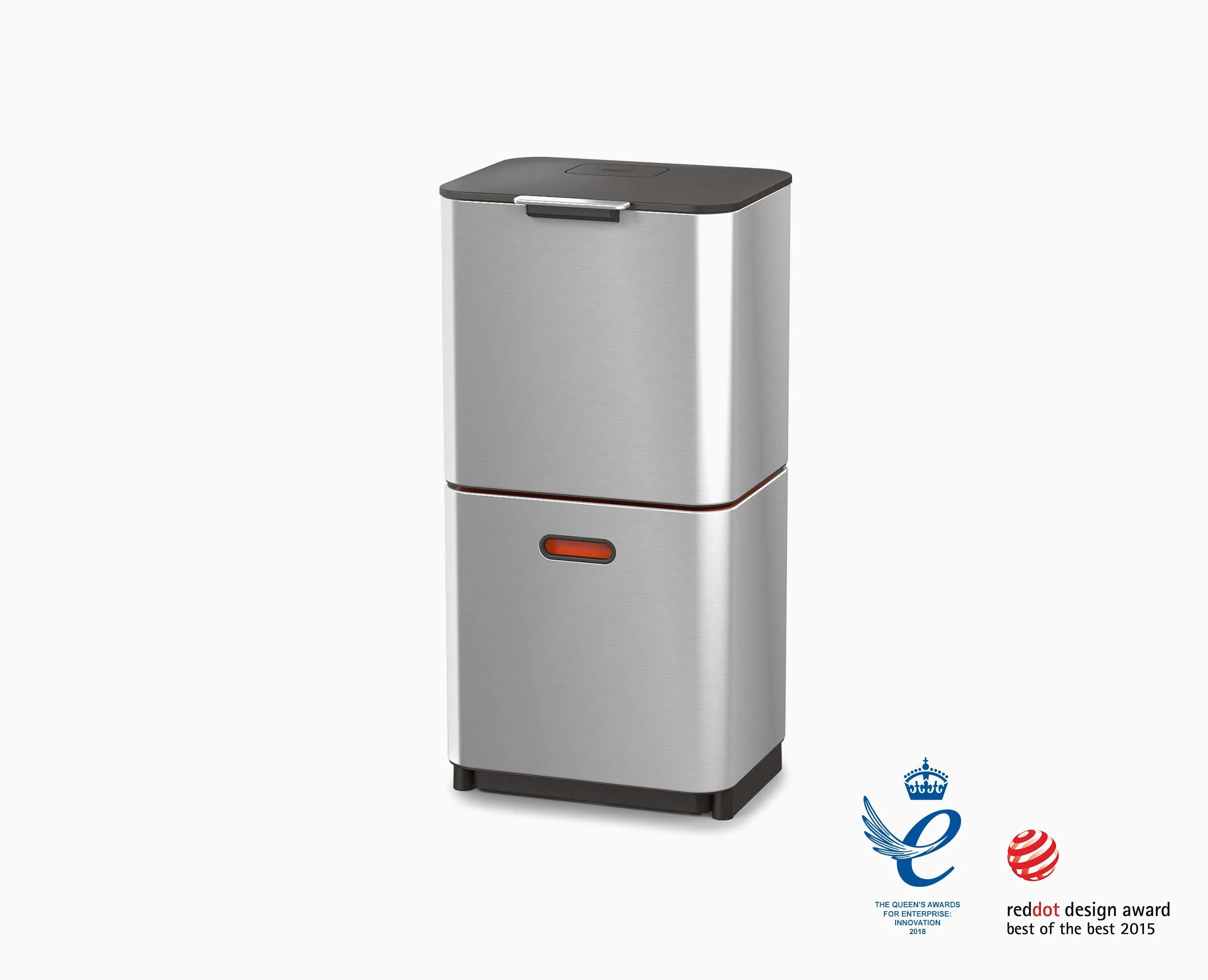 Totem Max 60L Stainless-steel Waste & Recycling Bin - Image 4